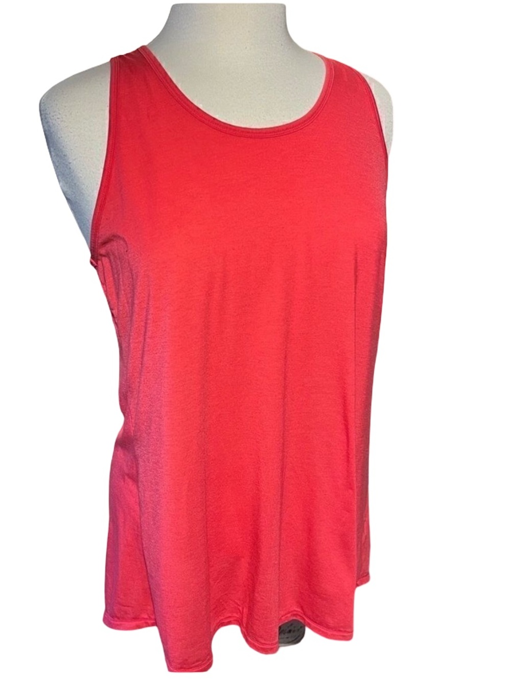 NWOT Athleta Open Back Draped Tank Top Coral Red Sleeveless Women’s